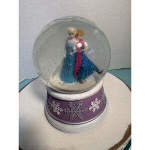 Disney Frozen Elsa and Anna Let It Go Snow Globe With Box Pre-Owned